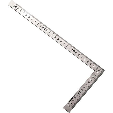 Equerre Couture, Equerre Menuisier Métal Inoxydable, Règle Carrée 150×300mm, Angle Droit 90 Degrés, Règle Acier Inox pour Travaux de Précision, Mesure Professionnelle, Construction