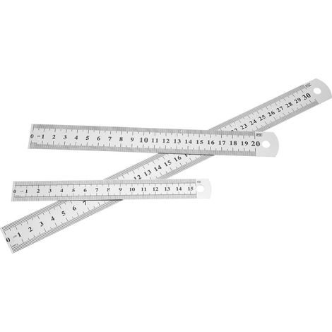 Barres droites Hemobllo en acier inoxydable (3 pièces) de 15 cm (1/5)