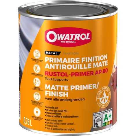 Antirouille Primer Ap60 Noir  0l75  - OWATROL