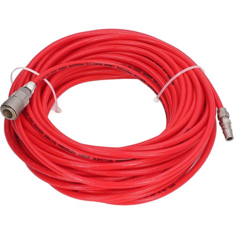 Hochdruck-Pneumatikschlauch 1/4 Zoll NPT, 5 mm Innendurchmesser, 8 mm Außendurchmesser, roter PU-Schlauch, Länge 20 m, flexibel und langlebig für Luftkompressoren. (1/5)