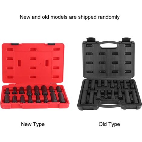 Kit de 16 outils antivol pour le retrait et l'installation d'écrous, vendu dans un entrepôt à l'étranger, boîte en plastique (couleur aléatoire). (1/5)