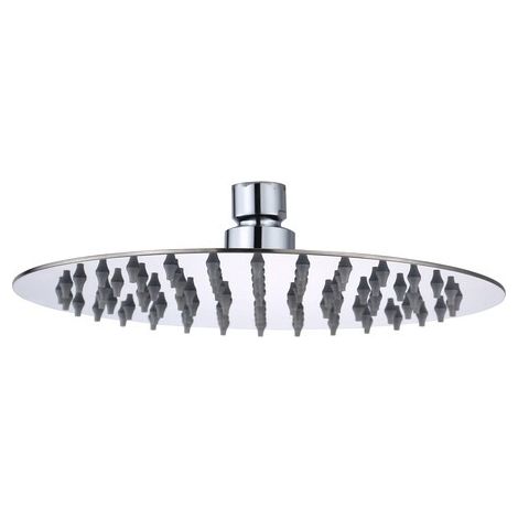 SOFFIONE DOCCIA INOX TONDO D 250 MM GROENLANDIA
