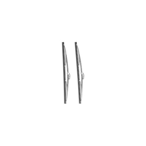12-Zoll/30,48 cm Frontscheibenwischerblätter, Edelstahl, poliertes Silber, universell für Pkw