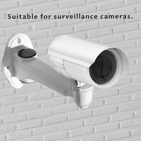 Mini Support Projecteur Mural, Charge de 3kg Longueur 16-20cm Matériau Aluminium, pour CCTV/Caméra/Projecteur/Webcam- Rotation 360° (Blanc) (1/3)