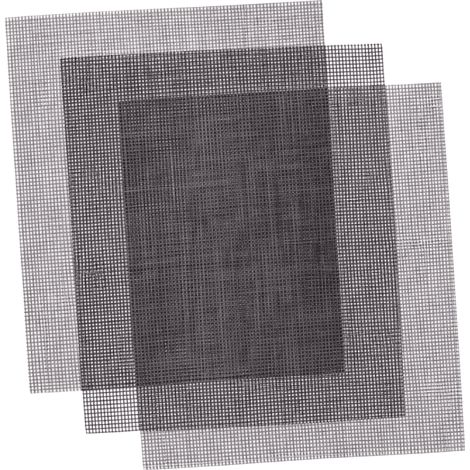 Grille de cuisson réutilisable (Lot de 3 ) - Venteo - Tapis de cuisson antiadhésif pour barbecue et four - 3933 cm - Grillades de viande et légumes - Fibre de verre souple