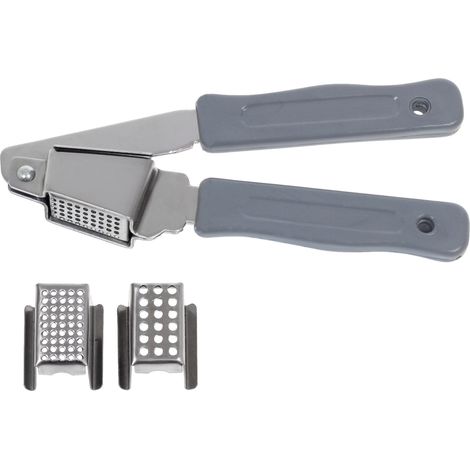 Primpol Knoblauch- und Zwiebelpresse, Presse, Zerkleinerer, Stahl, Farben