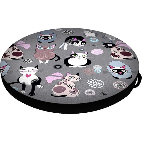 Katzenbett / Matratze aus elastischem Schaumstoff, Ring 40 cm, Katzenminze (1/3)