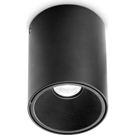 Plafoniera Contemporanea Nitro Alluminio Nero Led Integrato 25W 3000K Ip20