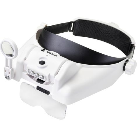 TOOLCRAFT TO-7440588  LED-Kopflicht mit LED-Beleuchtung Vergrößerungsfaktor: 3.5 x, 2.5 x, 2.0 x, 1. (1/5)