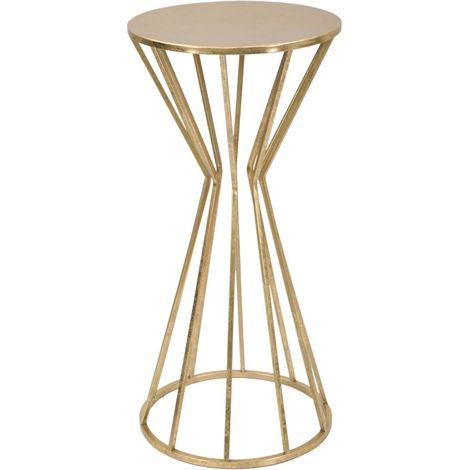 Porta Telefono Stick Glam Ø38x80 cm in Ferro Oro