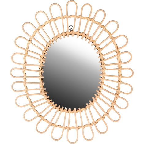 Miroir Dalia rotin 34x39 cm (1/3)