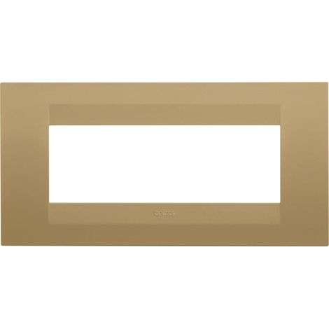 PLAQUE GEO RECTANGULAIRE 6P OR GEWISS GW16406VO (1/2)