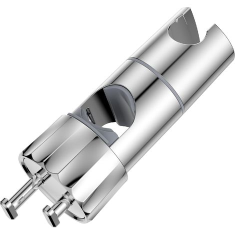 Soporte de cabezal de ducha de repuesto YMYNY - Soporte de cabezal de ducha ajustable universal con 2 ganchos para riel de ducha de 16-28 mm, clip de soporte de barra de ducha, soporte de cabezal de d (1/5)