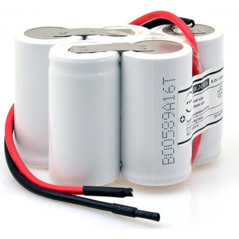NX – Batterie éclairage secours 6V 1.6Ah – Nickel-Cadmium – 5xSC ST7 – Dimensions 67x42x43mm – Poids 225g
