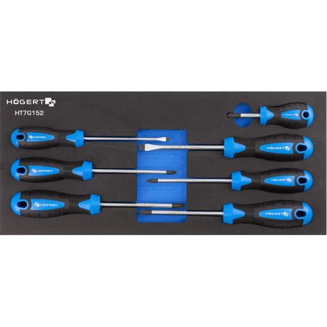 Ensemble de tournevis Hogert HT7G152 7 unités