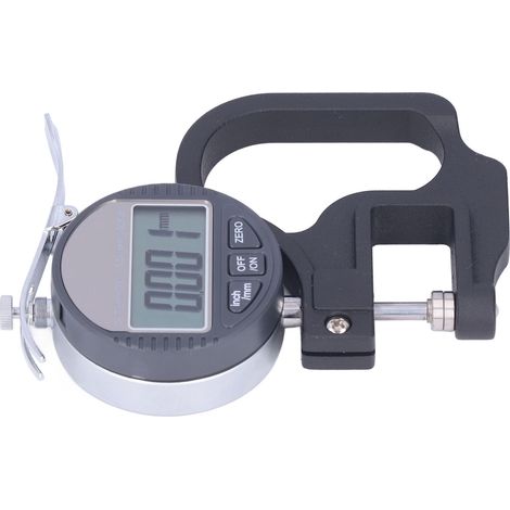 Digitales LCD-Dickenmessgerät, Präzisionsmikrometer 0–12,7 mm für Papier und Folie, Inspektionswerkzeug (1/5)