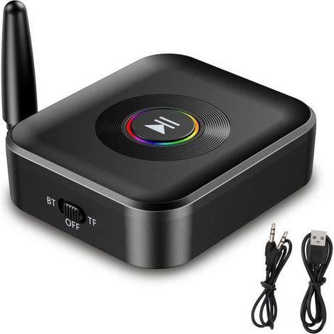 Récepteur Bluetooth 5.1, Adaptateur AUX/RCA Bluetooth, Adaptateur Bluetooth pour Voiture (1/4)