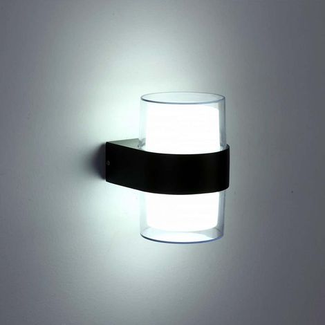 Lampe Murale Extérieure Moderne LED IP65 pour Jardin Balcon Porche Salle de Bain Entrepôt Lumière Blanche Contrôle Facile 1pc Aluminium (1/5)