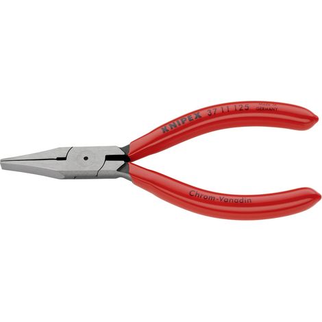 Knipex 37 11 125 Elektronik- u. Feinmechanik Flachzange Gerade Werkzeugstahl 125 mm (1/4)