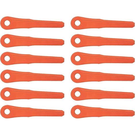 Lames de rechange PolyCut pour débroussailleuses STIHL FS38, FSA60, FSA86 – 12 pièces compatibles avec têtes Polycut 6-2, 28-2, 7-3 (1/4)