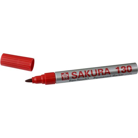 Marqueur Pen-Touch 130 Rouge, Sakura (1/3)