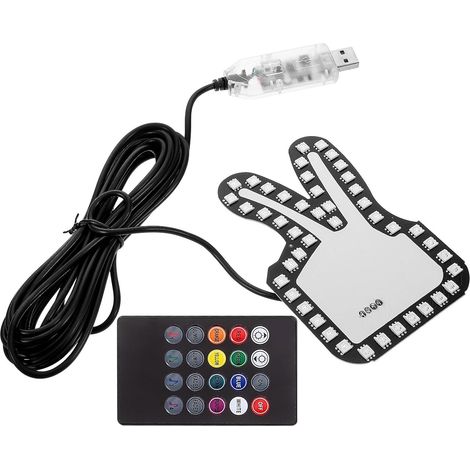 Outanaya Lampe LED de Doigt Interactive pour Voiture en Pvc (1/5)