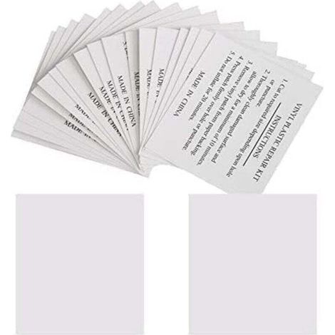 Lot de 30 Patchs de Réparation 5,5 x 6,5 cm Rustine de Réparation pour Piscines, Matelas, Bouées, Spas Gonflables (1/4)