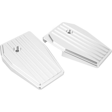CNC-gefräste, rutschfeste Motorradfußrasten aus Aluminiumlegierung, Ersatzpolster für REBEL CMX500 CMX300 2017-2022, silber (1/5)