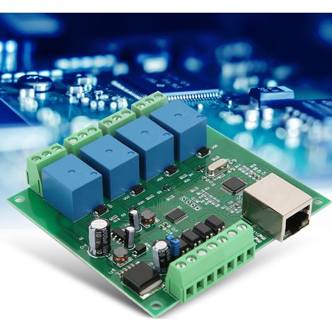 12-V-4-Kanal-Netzrelais mit Niedrigpegelansteuerung, elektrischem Zubehör und automatischer Datenspeicherung (1/5)