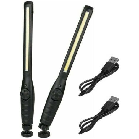 Stück magnetische LED-Arbeitsleuchte, superhelle wiederaufladbare Taschenlampe für Garage, Camping, Wandern, Autoreparatur, Notfall (1/4)
