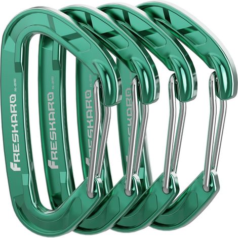 Mousqueton Dégaines, Aluminium 7075, 15kN-1529kg, Mousquetons avec Ressort Acier Inoxydable, Solide Ultra Resistant, pour Hamac Clef Sac à Dos Randonnée, 8cm, Multi-Couleurs Arc-en-Ciel