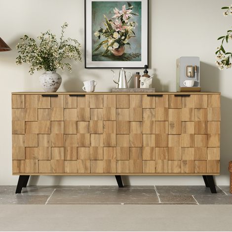 mobile contenitore 160,5 cm 4 porte legno spazioso OKMYHOME (1/5)
