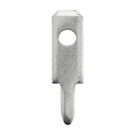 Languette 2.8 x 0.8 mm Vogt Verbindungstechnik 3780A08.68 180 ° non isolé métal 100 pc(s) (1/2)