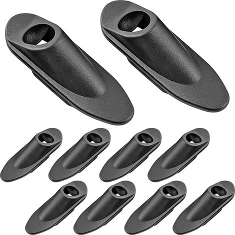 10x Collier de Câble Vélo, Collier de Serrage pour Tuyau de Vélo Bouchon de Guidage de Vélo en Noir Plastique, Pour VTT, Route (1/5)