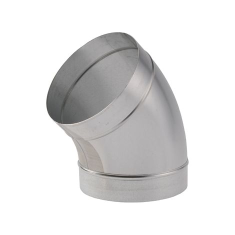 coude à 45 degrés diamètre 160 mm en acier galvanisé
