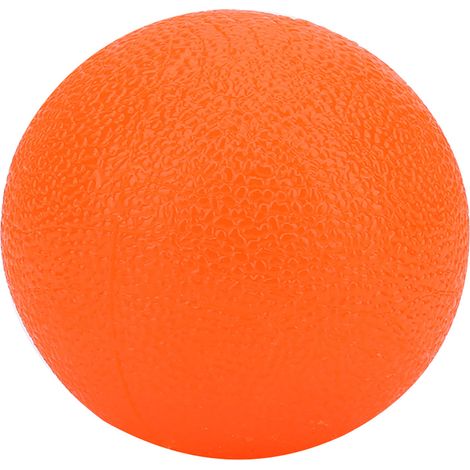 Boule de massage en silicone pour exercices de main et réduction du stress (Orange 20) (1/2)