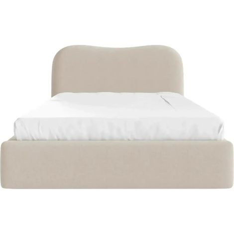 JULIETTE - Lit coffre 160x200cm - Beige (1/5)