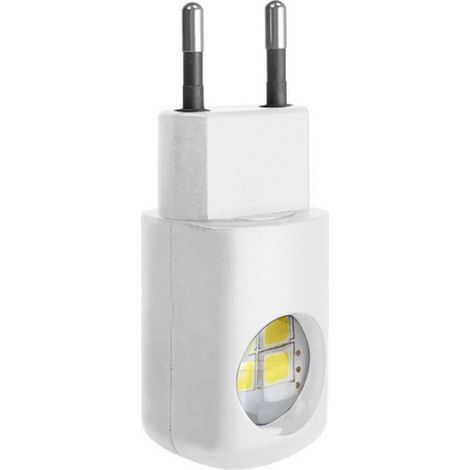 Veilleuse murale LED - - Capteur intelligent - Éclairage doux 3000K - Prise orientable 360° (1/4)