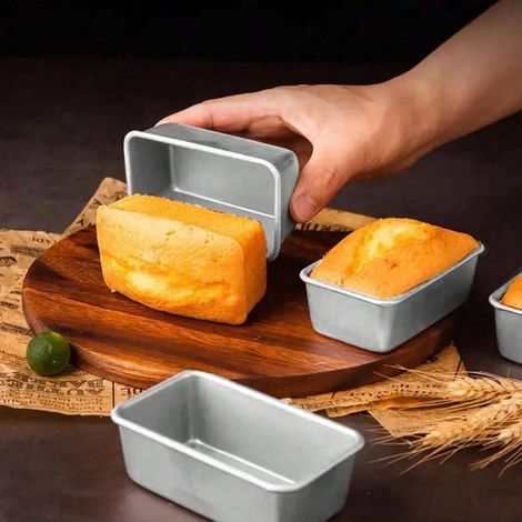 4er-Set Aluminium-Backformen: Perfekt für selbstgemachte Käsekuchen, Brownies und Pfannkuchen. Geeignet für Heißluftfritteusen. Ideal zum Backen für festliche Anlässe. (1/5)