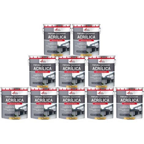 Pintura acrílica para exteriores, impermeable y duradera para fachadas exteriores - ARCAFAÇADE RENOV