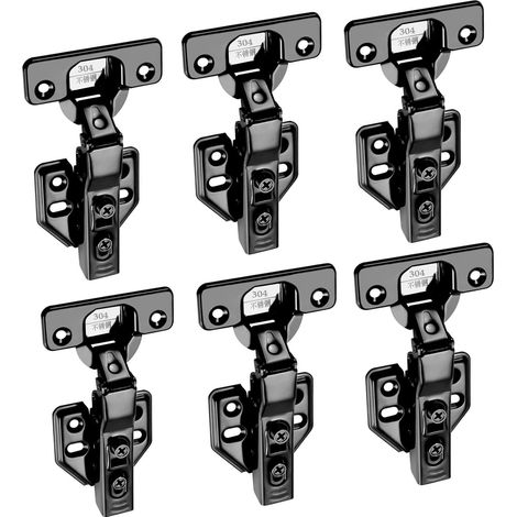 Charnières de Portes d Armoires Placard 35mm 110 degrés de Meubles Charnière de Porte de Cuisine à Ressort Pliantes avec Vis pour Chevauchement Muet (1/4)