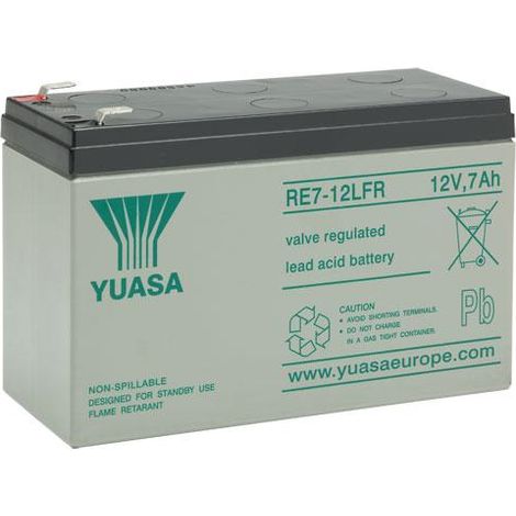 Batteria piombo 12V 7Ah RE7-12LFR Yuasa