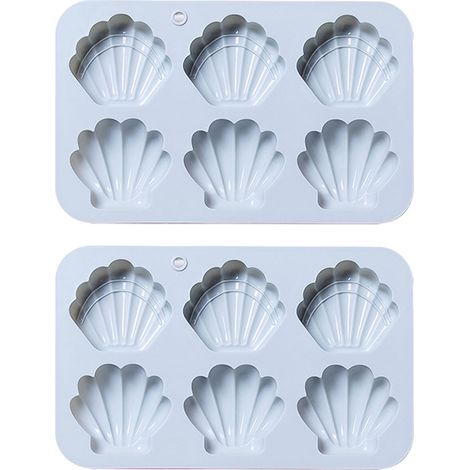 Moule à madeleines Mu Si (6 coquilles), moule à gâteau au chocolat Xianbei, plaque de cuisson en silicone (1/5)