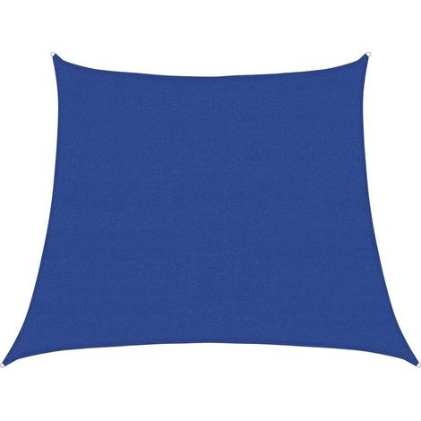 Voile d'ombrage 160 g/m² trapèze bleu 3/4x3 m PEHD vidaXL