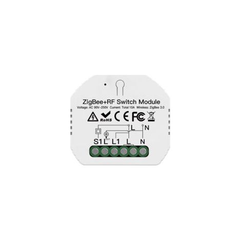 Módulo de interruptor inteligente con interruptor automático ZIGBEE3.0, modo de control remoto por aplicación con temporizador, compatible con Alexa y Google Assistant - Crezuo