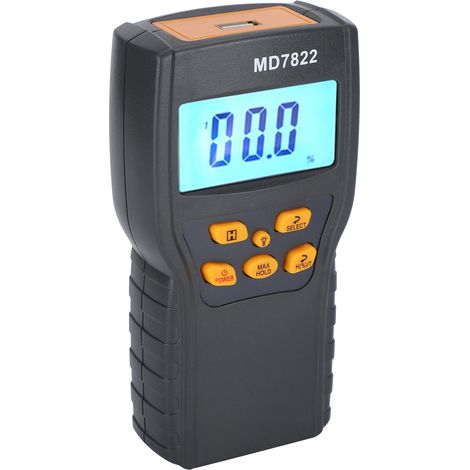 Medidor de humedad de granos con sonda digital larga para medir el contenido de humedad del trigo, el arroz y el maíz. ABS, 13,9 x 7 x 3,2 cm. (1/5)