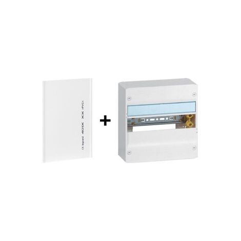 Legrand - Drivia - Coffret 1 rangu00e9e - 13 modules + Plaque de fond- Ref. : 401351+401211 (1/3)
