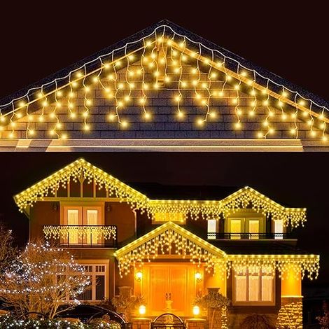 Cascata di Luci LED 4x0,60 Metri per Interni ed Esterni - COLORE LED: BIANCO FREDDO (1/5)