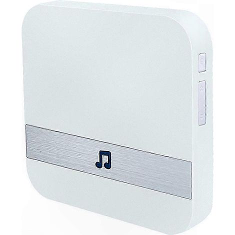 Carillon de porte sans fil 433MHz récepteur pour sécurité domestique et système d'interphone intérieur, sonnerie à distance, kit de maison connectée, alarme d'entrée, 1 émetteur et 1 récepteur, foncti (1/5)