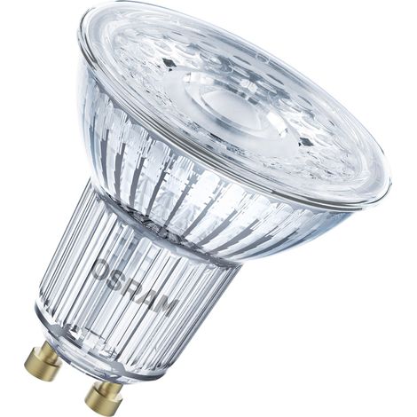 OSRAM Spot LED  SMART+, GU10, 4,7 W, RGBW, forme réflecteur, WiFi, contrôlable via application et assistants vocaux tels qu'Alexa, Google Home, dimmable, avec Matter
